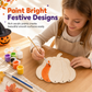 🎃DIY houten pompoen decoratie – schilder, monteer & hang uw eigen Halloween-pompoen op. Inclusief verf & penseel bij geselecteerde varianten! ✨🖌️