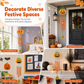 🎃DIY houten pompoen decoratie – schilder, monteer & hang uw eigen Halloween-pompoen op. Inclusief verf & penseel bij geselecteerde varianten! ✨🖌️