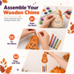 🎃DIY houten pompoen decoratie – schilder, monteer & hang uw eigen Halloween-pompoen op. Inclusief verf & penseel bij geselecteerde varianten! ✨🖌️