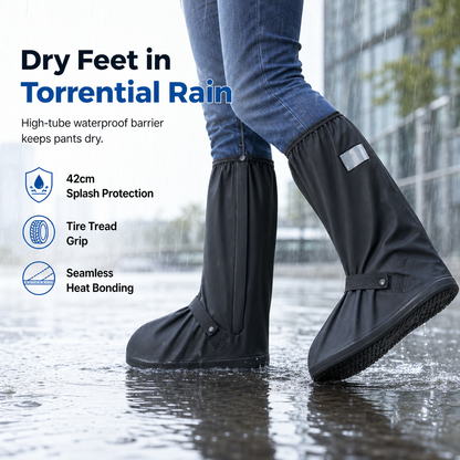 🌧️ 50% KORTING – Waterdichte Siliconen Regenhoezen voor Hoge Schoenen | Bescherming tegen Regen, Water & Vuil | Herbruikbaar & Makkelijk Mee te Nemen