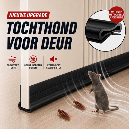 Stille tochtstrip voor onder de deur