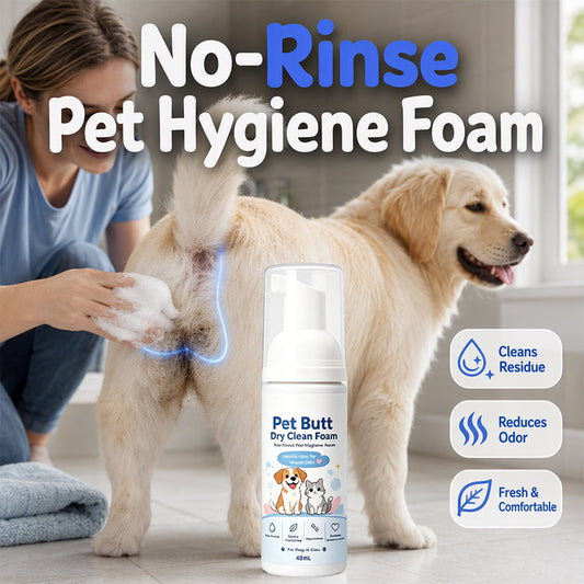 🐾 50% korting! Spoelvrij hygiëneschuim – voor honden & katten. Verwijderd vuil & geurtjes, zacht voor de huid – fris zonder bad! ✨🛁