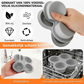 🎁 Siliconen Taartvorm met 4 Holtes – Antiaanbak & Vaatwasserbestendig 🍰✨