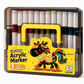 🎨✨ Acrylmarkers met zachte penseelpunt – Levendige kleuren voor creatieve projecten