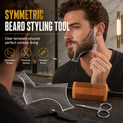 ⏳Tijdelijke aanbieding⏰Gebruiksvriendelijk sjabloon voor het in model brengen van je baard🧔🪒