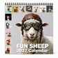 🐑 Grappige schapen-bureaukalender