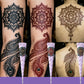 Complete 3-kleuren henna-tatoeageset