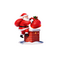 🎄 Verlichte kerstmuurstickers