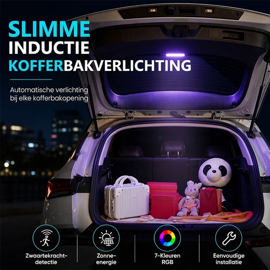 Zonne-energie aangedreven kofferbak auto inductielamp