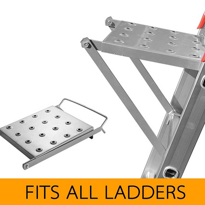 Antislip-platform voor uitschuifbare ladder