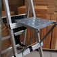 Antislip-platform voor uitschuifbare ladder