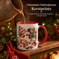 Festieve Kerst Sneeuwman Keramiek Mok