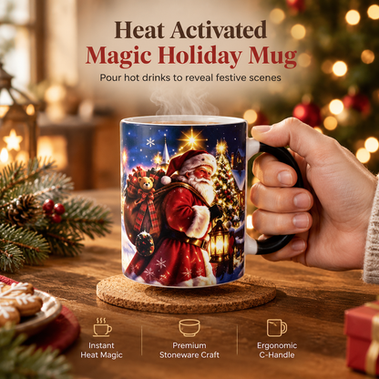 📢📢 50% OFF !! ⏰Heat-Activated Santa Mug—Watch Him Appear With Every Hot Sip!