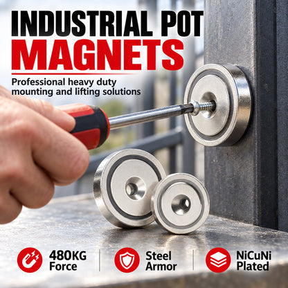Zware Neodymium Potmagneet met Verzonken Gat